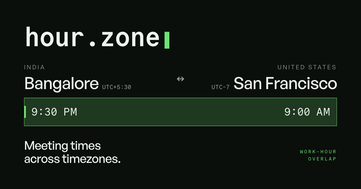 Seoul ↔ San Francisco · KST to PST time difference · hour.zone